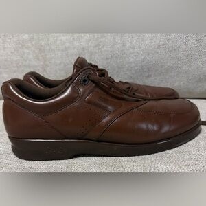 SAS Men's Brown Leather Oxfords
